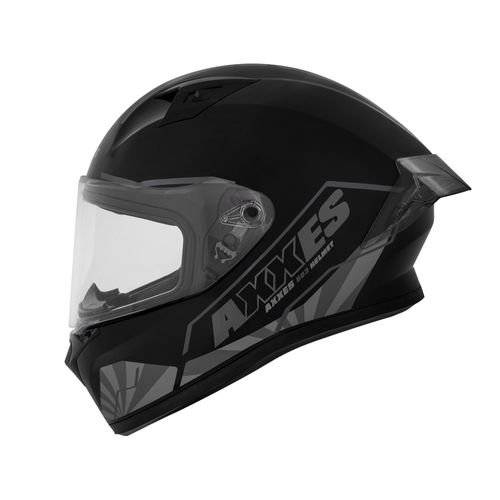 CASCO AXXES INTEGRAL BUSHI NEGRO GRIS MATE