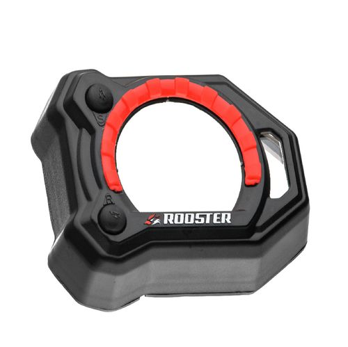 PROTECTOR DE TABLERO SCOOTER BWS FI LENTE TRANSPARENTE BISEL ROJO