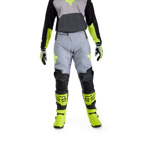 PANTALON FOX 180 FLOW [GRIS/VERDE]
