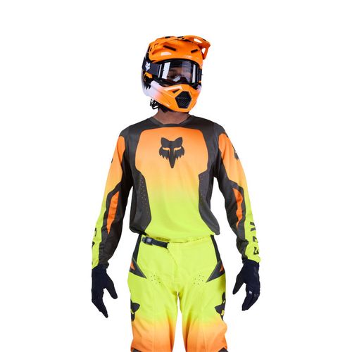 JERSEY FOX 180 SHIELD - EXTD SIZES [NARANJA/VERDE]