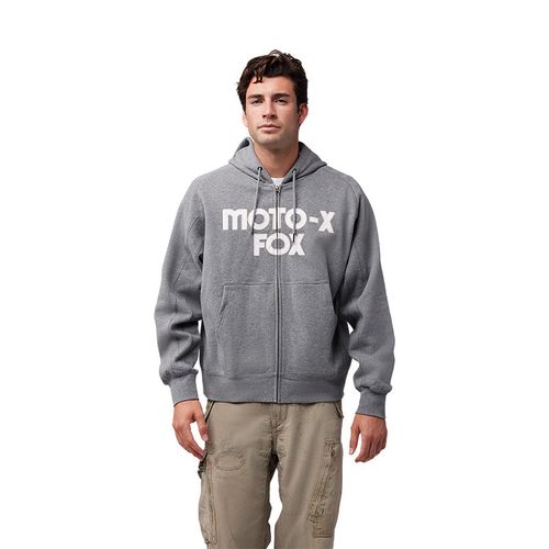 BUZO FOX MOTO-X OVERSIZED ZIP [GRIS]
