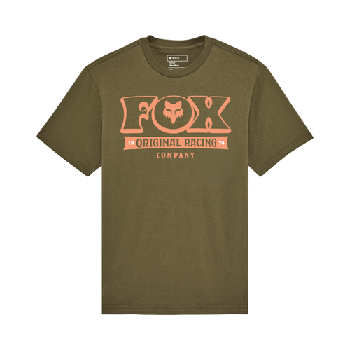 CAMISETA FOX BANNER SS PREMIUM [VERDE/NARANJA]