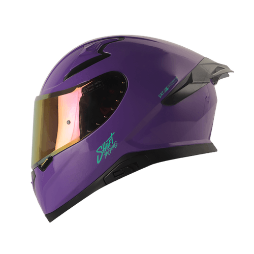 CASCO INTEGRAL SHAFT PRO SOLID MORADO TURQUESA