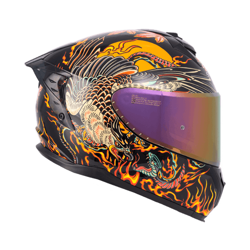 CASCO INTEGRAL SHAFT PRO RESURGIMIENTO NEGRO NARANJA