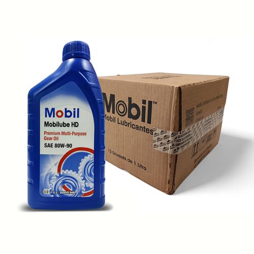 Aceite Mobil HD80W90 Caja x 12Lts
