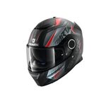 CASCO INTEGRAL SPARTAN SHARK KARKEN ROJO GRIS MATE