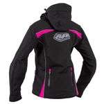 CHAQUETA CASUAL CON PROTECCIÓN MUJER AP NEGRA FUCSIA