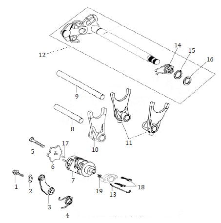 PIN DE SEGURIDAD EJE CAMBIOS-EJE SELECTOR CAMBIOS MRX