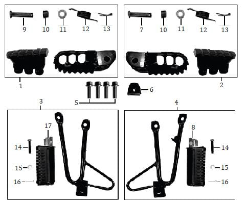 PIN PASADOR 1 REPOSAPIE MRX