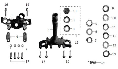 TORNILLO 8X35 ESPIGA CENTRAL-CABEZA ESPIGA ENDURO MRX 125-2021