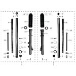 BUJE INTERNO TUBO TELESCOPIO SUSPENSION DELANTERA ENDURO MRX 125-2021