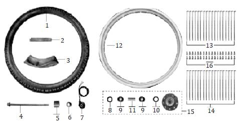RODAMIENTO BOLAS 6301-2RS  RUEDA DELANTERA ENDURO MRX 125-2021