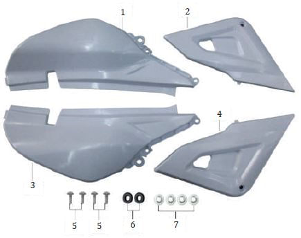 TAPA LATERAL IZQUIERDA ENDURO MRX 125-2021