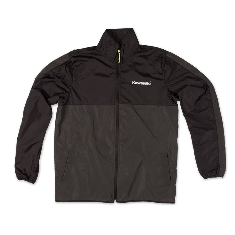 CHAQUETA_CORTAVIENTOS_REFLECTIVA_KAWASAKI_GRIS_NEGRA_Foto1