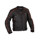 CHAQUETA STREET CON PROTECCIÓN FORZZA JEREZ NEGRO ROJO