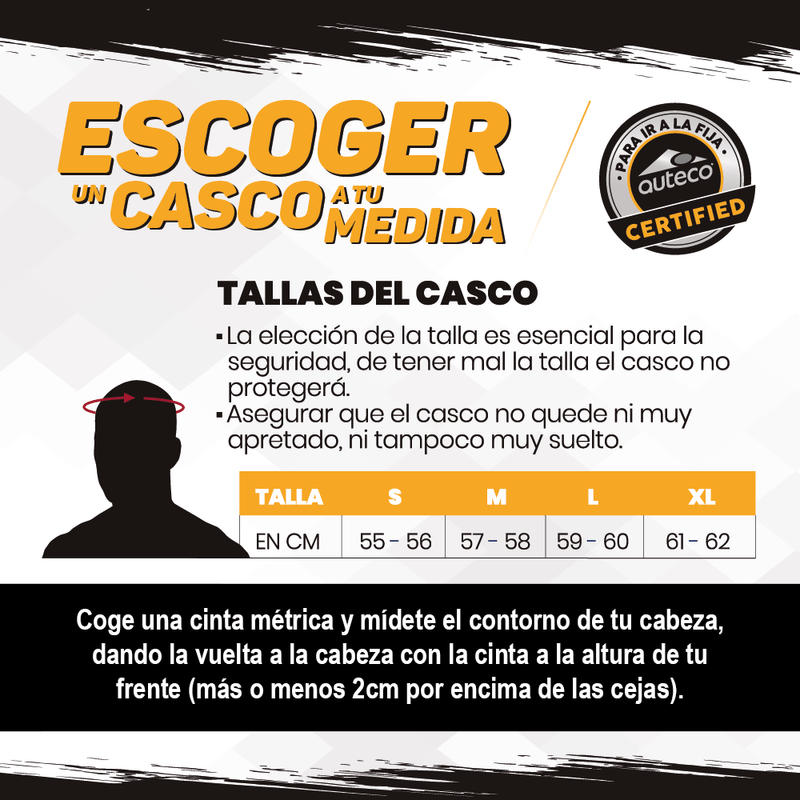 Talla-Cascos