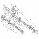 PIÑÓN DE 3A. EJE CLUTCH TRANSMISION  ADVANCE- FLOW- VICTORY ONE