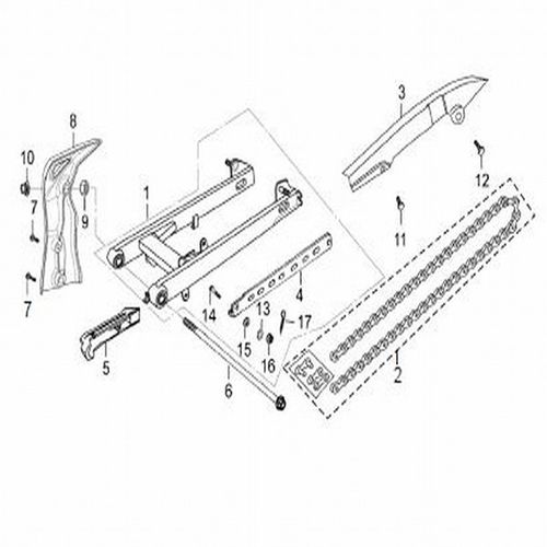 CUBIERTA DERECHA BRAZO OSCILANTE  ADVANCE- FLOW