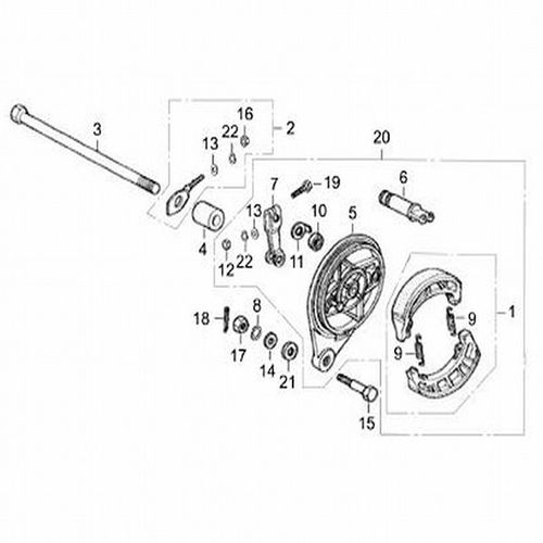 LEVA FRENO TRASERA INTERNA  ADVANCE- FLOW