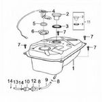 TAPA TANQUE GASOLINA SOLA  ADVANCE- FLOW