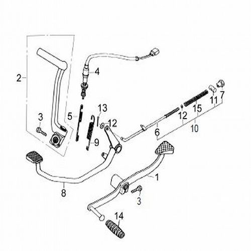 SWICHE STOP PEDAL FRENO-PEDAL CAMBIOS  ADVANCE- FLOW- VICTORY ONE