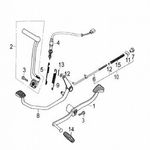 RESORTE SWICHE STOP PEDAL FRENO-PEDAL CAMBIOS ADVANCE- FLOW- ONE ST