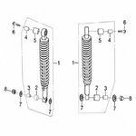 ANTIVIBRANTE  INFERIOR SUSPENSION TRASERA  ADVANCE- FLOW