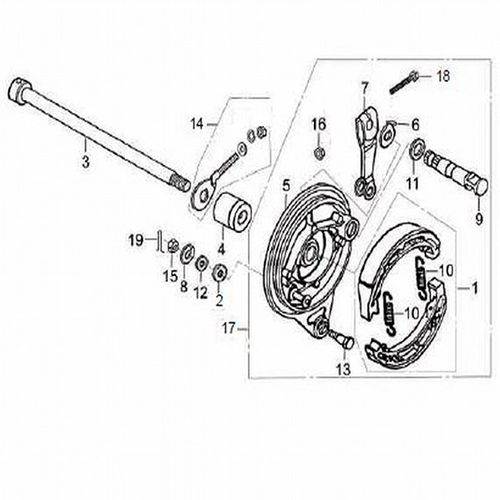 PLATO PORTABANDAS TRASERO COMPLETO  VICTORY ONE