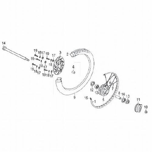 RODAMIENTO BOLAS 6300-2RS RUEDA DELANTERA  VICTORY ONE