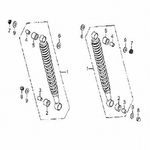 ANTIVIBRANTE SUPERIOR AMORTIGUADOR SUSPENSION TRASERA  VICTORY ONE