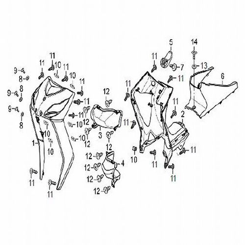 CARENAJE TRASERO INTERNO  VICTORY ONE