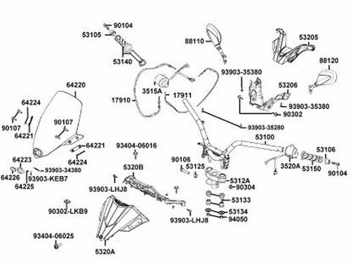 SOPORTE MANUBRIO SCOOTER X-TOWN 300