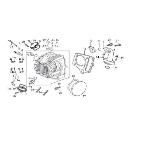 TAPA CULATA  MACH 110- ONE ST