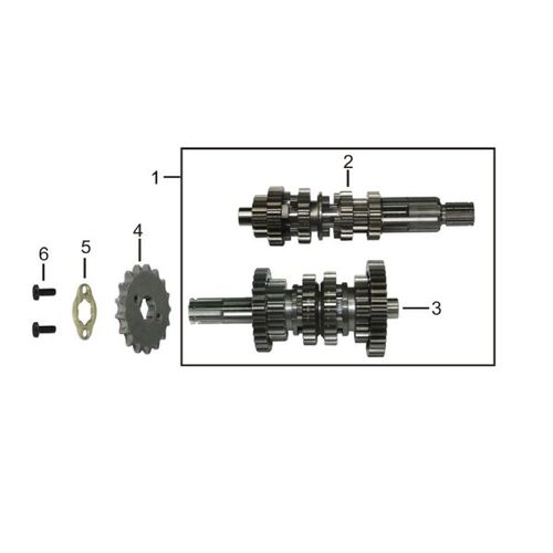 EJE CLUTCH COMPLETO STREET VICTORY BOMBER 150