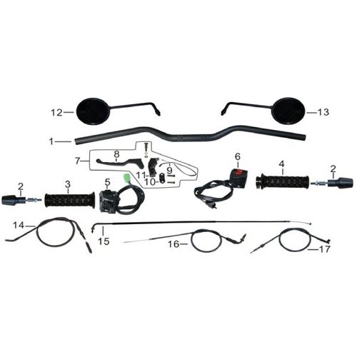 SOPORTE LEVA CLUTCH STREET VICTORY BOMBER 150