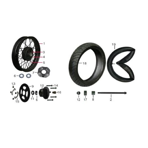 PORTA SPROCKET STREET VICTORY BOMBER 150