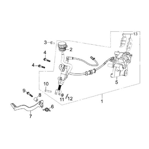 SOPORTE CALIPER TRASERO STREET VICTORY SWITCH 150