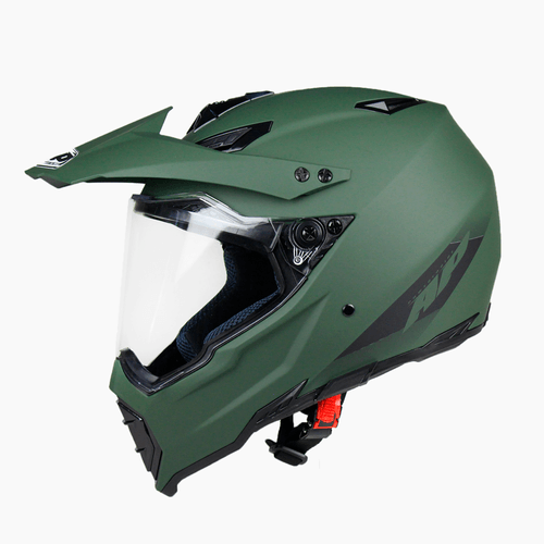 CASCO DOBLE PROPÓSITO AP28 SOLID VERDE MILITAR MATE