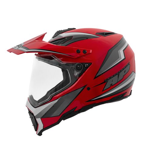 CASCO DOBLE PROPOSITO AP28 REVY ROJO GRIS