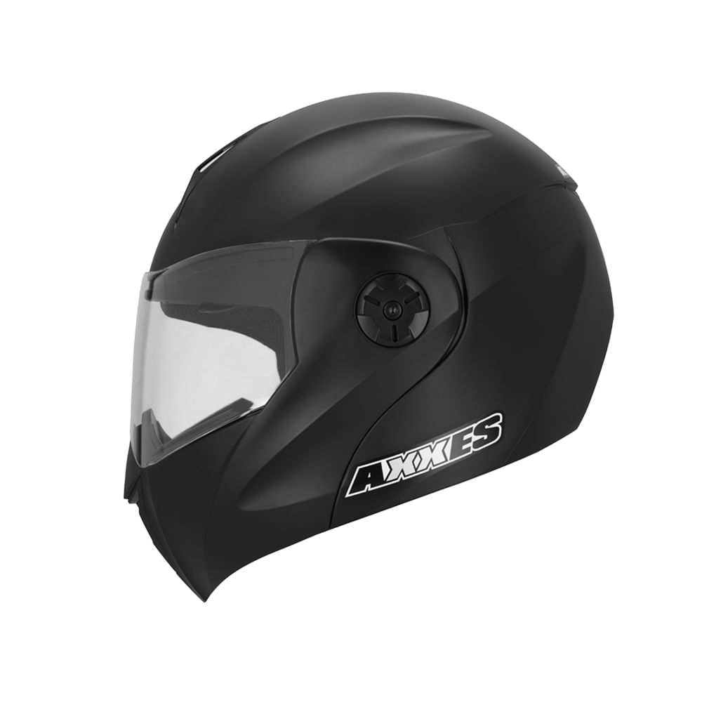 CASCO ABATIBLE AXXES NEGRO MATE