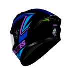 CASCO INTEGRAL AXXES RAGE NEGRO MATE MORADO