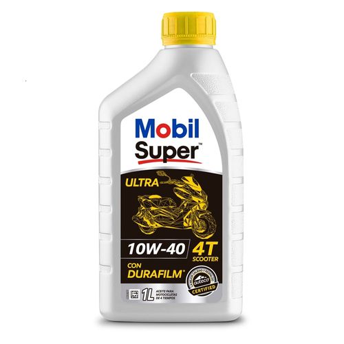 ACEITE DE CAJA MOBIL SUPER 4T ULTRA SCOOTER 10W40 UNIDAD