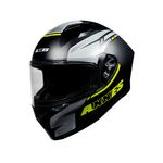 CASCO INTEGRAL AXXES DRAKEN NEGRO BRILLO VERDE