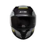CASCO INTEGRAL AXXES DRAKEN NEGRO BRILLO VERDE