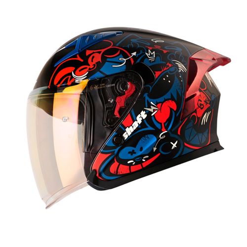 CASCO ABIERTO SHAFT 226GT ANY ROJO AZUL