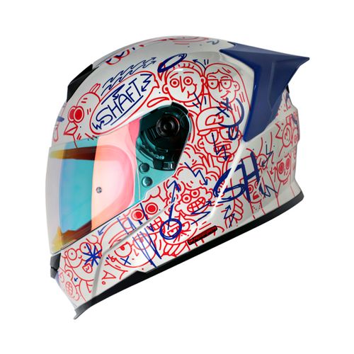 CASCO INTEGRAL SHAFT 502 SP PEEPS GRIS CLARO AZUL