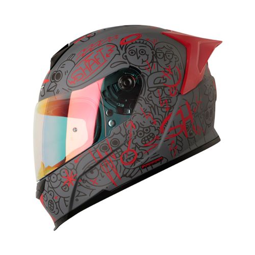 CASCO INTEGRAL SHAFT 502 SP PEEPS GRIS ROJO