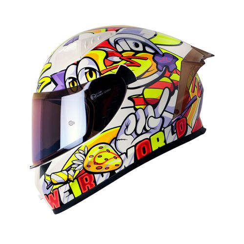 CASCO INTEGRAL SHAFT 526SP EVO WEIRD BLANCO TALLA L