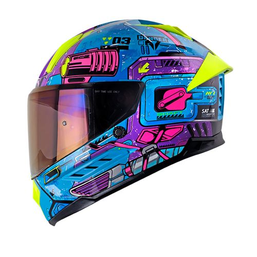 CASCO INTEGRAL SHAFT 595 OMEGA AZUL MORADO