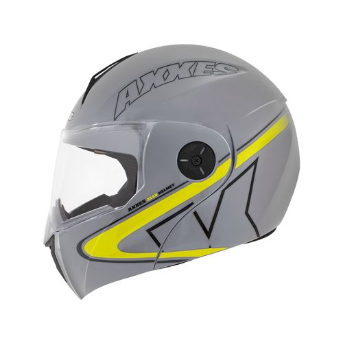 CASCO AXXES ABAT LEV GRIS VERDE BRILLO